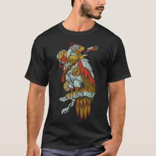 Steampunk American Eagle Bird Birder Fantasy Read T-Shirt