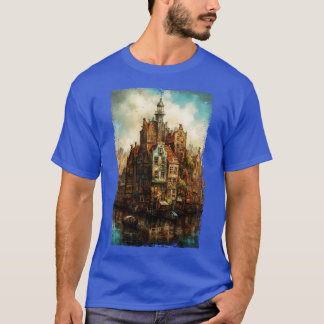 Steampunk Amsterdam Skyline 1 T-Shirt