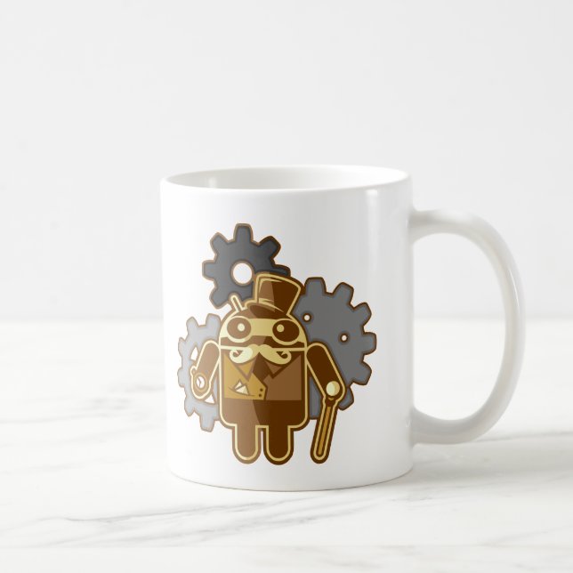 Steampunk Android Coffee Mug (Right)