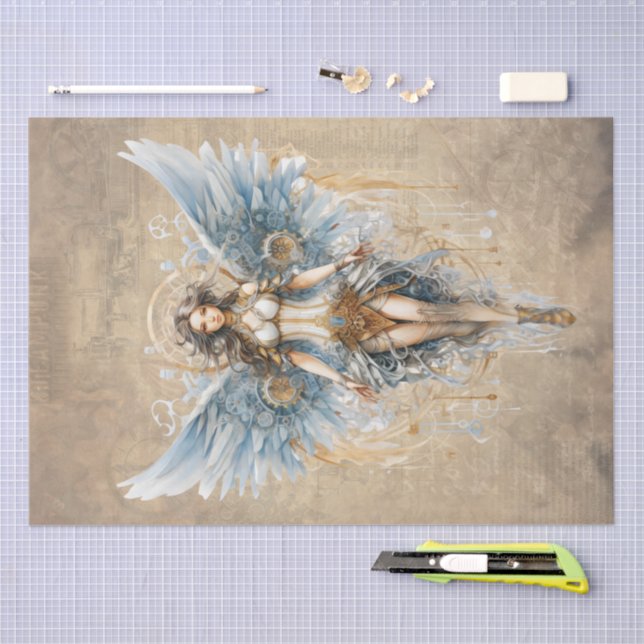 Steampunk Angel Tissue Paper (Craft)