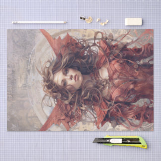 Steampunk Angel Tissue Paper