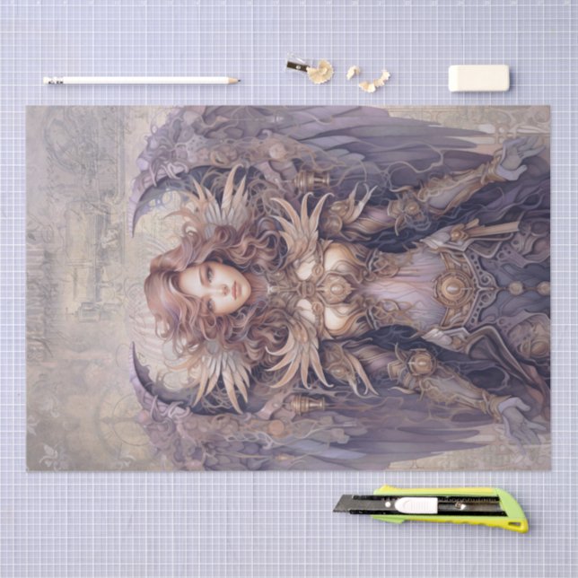 Steampunk Angel Tissue Paper (Craft)