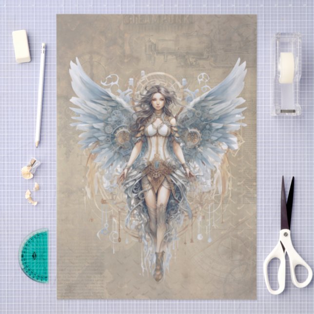 Steampunk Angel Tissue Paper (Craft)