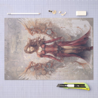 Steampunk Angel Tissue Paper