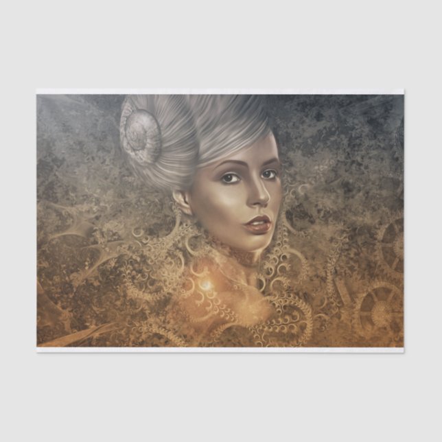 Steampunk Angel Tissue Paper (Front)