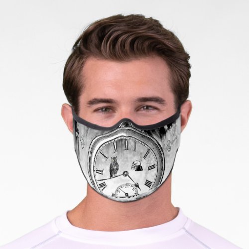 Steampunk Antique Watch Premium Face Mask