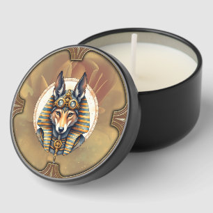 Steampunk Anubis Fox Portrait Mini Candle Favors