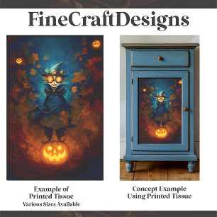 Steampunk Apprentice Witch / Wizard F5 Decoupage Tissue Paper