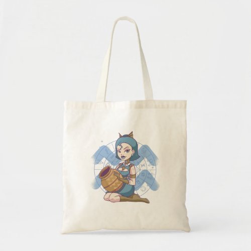 STEAMPUNK AQUARIUS PIN UP GIRL AQUARIUS ZODIAC SIG TOTE BAG