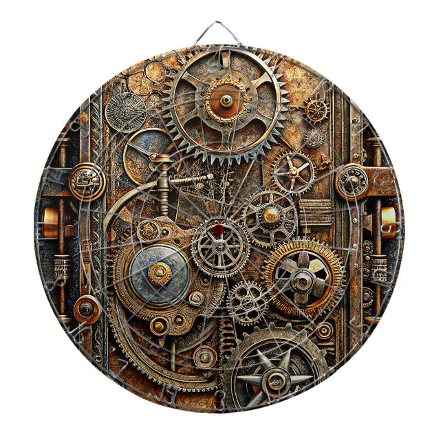 Steampunk Art Dartboard (Front)