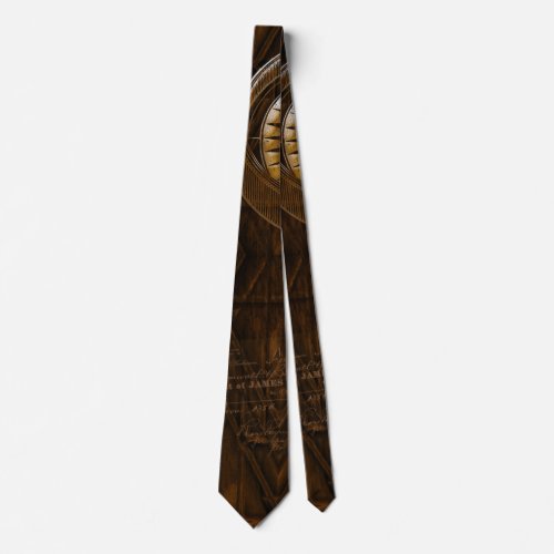 STEAMPUNK ART NECK TIE