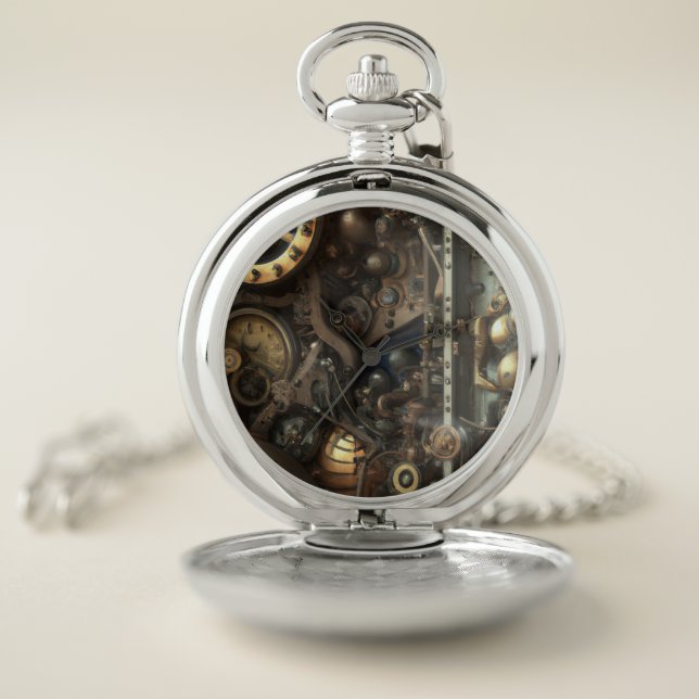 Steampunk Art Pocket Watch (Inside)