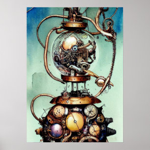 Steampunk Art Poster
