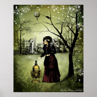 Steampunk Art Poster - At The End of the Day
