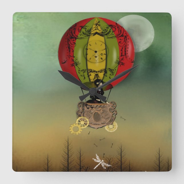 Steampunk Art Wall Clock (Front)