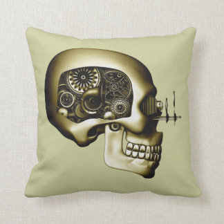 Steampunk Automaton #1D Throw Pillow