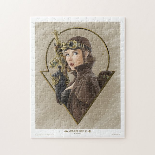 Steampunk Aviator Puzzle (Vertical)