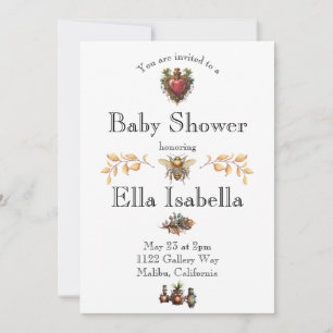 Steampunk Baby shower Invitation