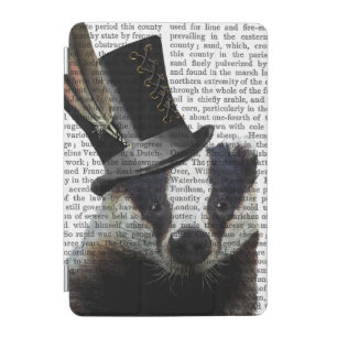 Steampunk Badger in Top Hat iPad Mini Cover