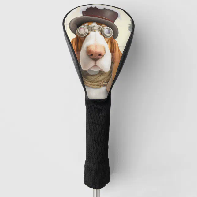 Steampunk Basset Hound Golf Head Cover Zazzle