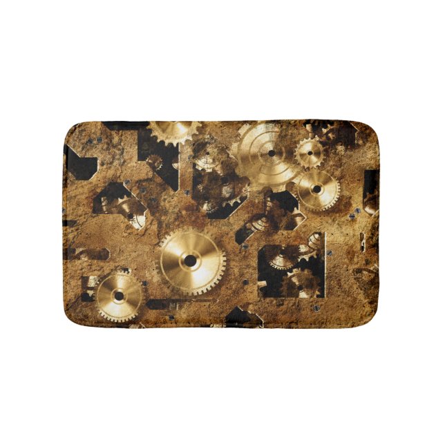 Steampunk Bathroom Mat (Front)