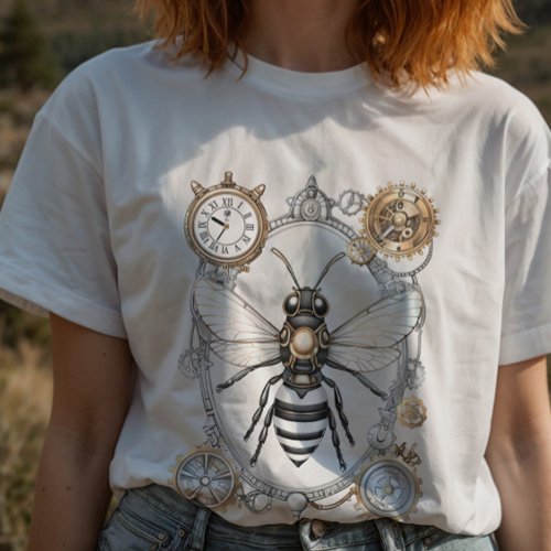 Steampunk Bee Insect Honey bees Bee Keeper T_Shirt