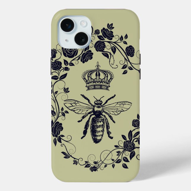 steampunk beekeeper boss lady bee queen crown Case-Mate iPhone case (Back)
