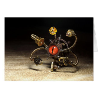 Steampunk Beholder Robot Cards