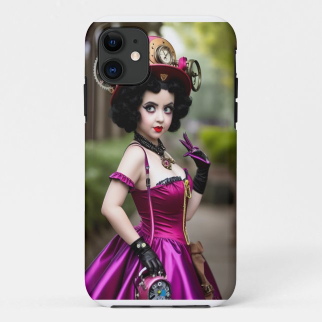 Steampunk Betty Boop phone case (Back)