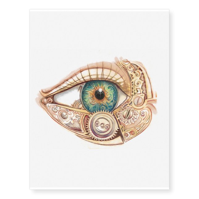 SteamPunk Bio-Tek EyeOnU Temporary Tattoos (Front)