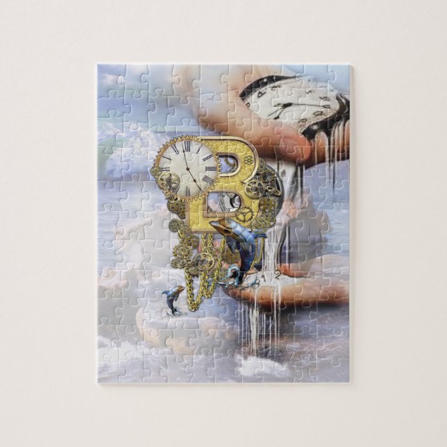 Steampunk Birthday letter B  Jigsaw Puzzle (Vertical)