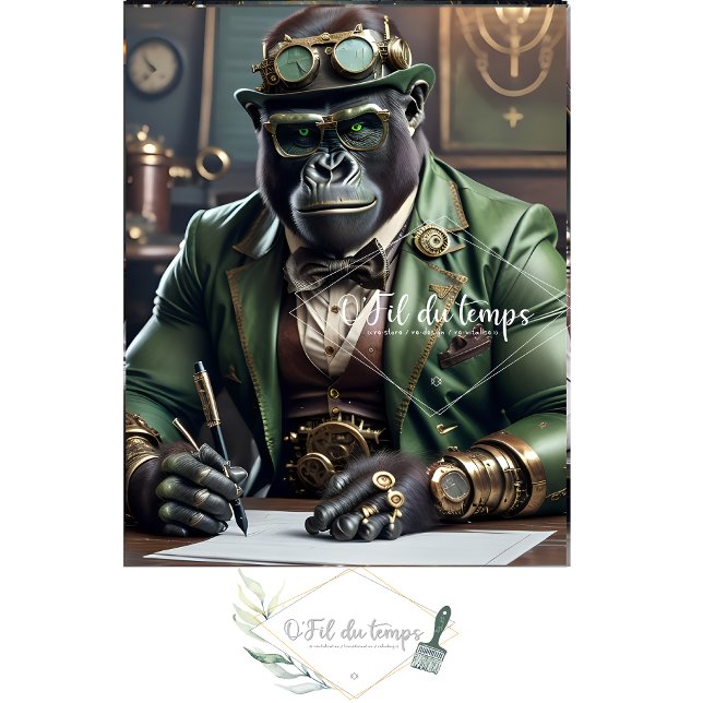 Steampunk Black Gorilla big boss 2 Tissue Paper (Creator Uploaded)