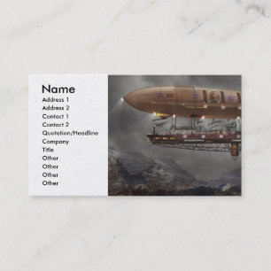 Steampunk - Blimp - Airship Maximus Business Card