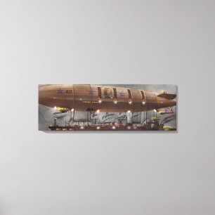 Steampunk - Blimp - Airship Maximus Canvas Print