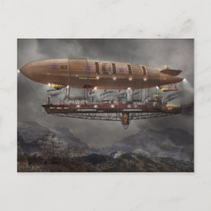 Steampunk - Blimp - Airship Maximus Postcard