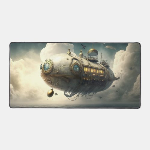 Steampunk Blimp Desk Mat