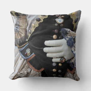 Steampunk bodice, Carnival, Venice Throw Pillow
