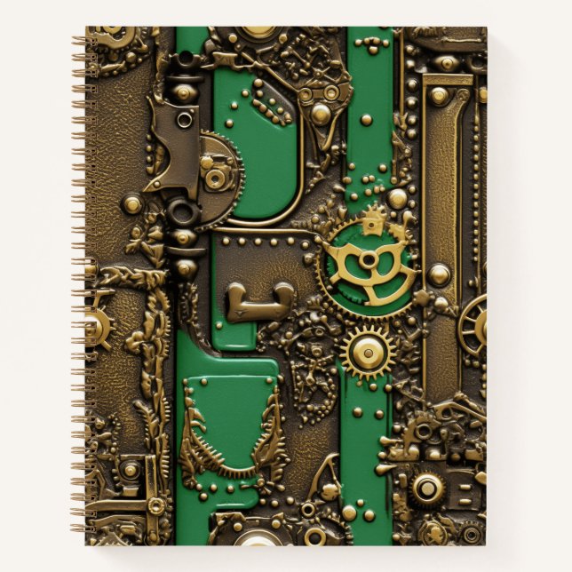 Steampunk Book Industrial Green (Front)