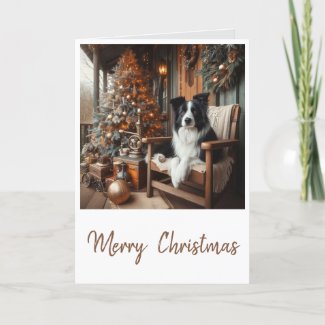 Steampunk Border Collie Christmas 