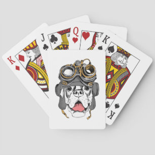 Steampunk Boxer Poker Cards