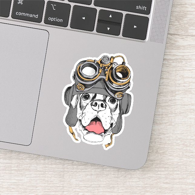 Steampunk Boxer Sticker (Detail)