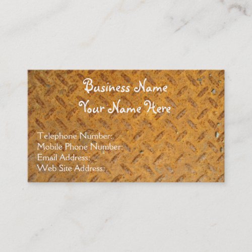 Steampunk Brass Plate Metal-effect Business Cards