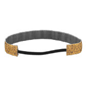 Steampunk Brown and Gold Abstract Pattern Headband (Back)