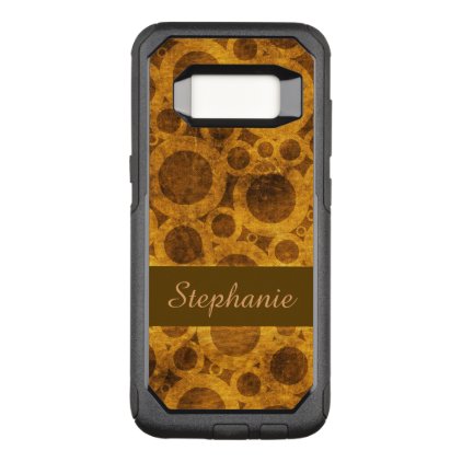 Steampunk Brown and Gold OtterBox Galaxy S8 Case