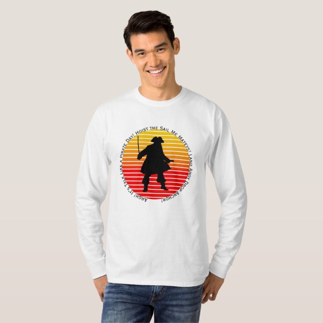 Steampunk Buccaneers Talk Like a Pirate Day Argh! T-Shirt (Front Full)