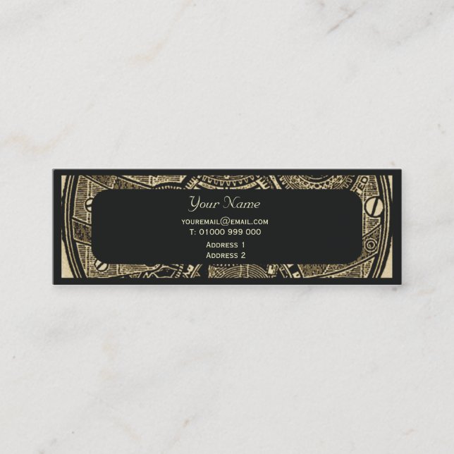 Steampunk Business Card (Front)