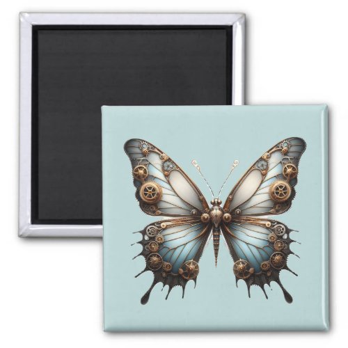 Steampunk Butterfly Magnet