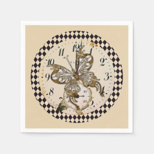 Steampunk Butterfly  Napkins