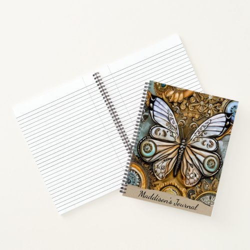 Steampunk Butterfly Notebook