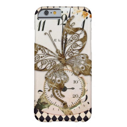 Steampunk Butterfly Round Barely There iPhone 6 Case